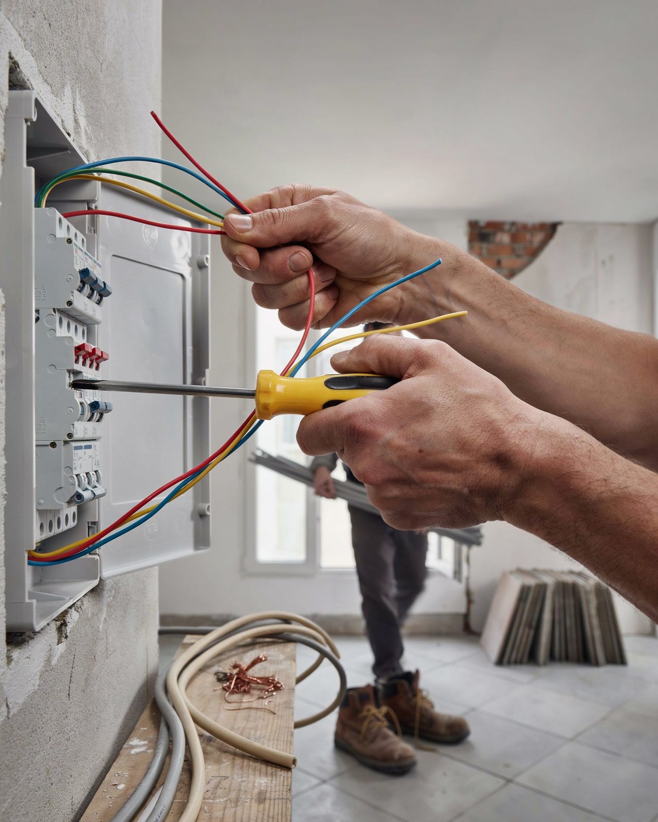 Quadro de distribuição de energia elétrica